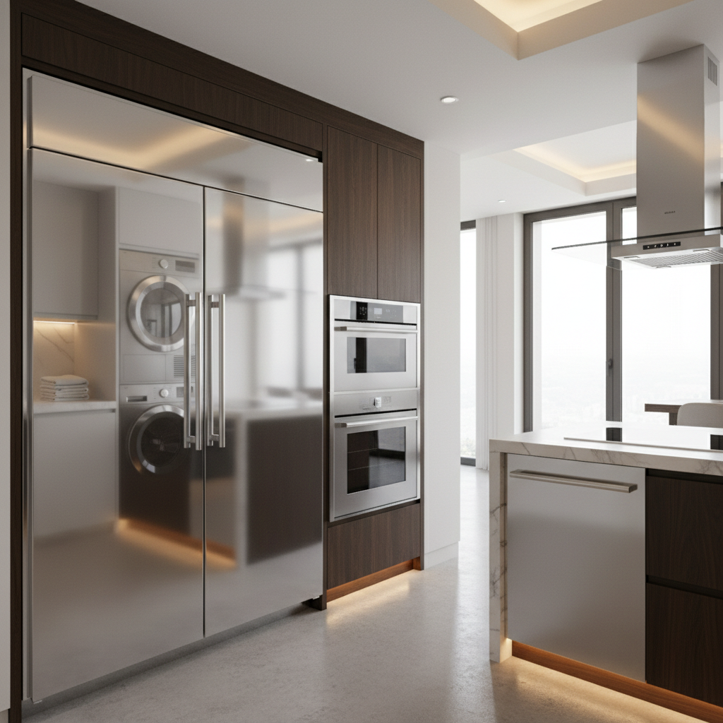 Premium appliance suite in a luxury home